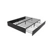 Allewie Platform Bed Frame with 2 Configurable Under-Bed Drawers,Full Size
