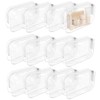 XXBAGMORE 12 Pack Clear Makeup Bag PortableTravel Toiletry Pouch with