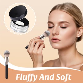 Makeup Brushes Powder Brush, Make Up Brush Foundation Kabuki Flat Top - Makeup for Face Large Coverage Mineral Powder Bronzer Foundation Blending Blush Buffing, for Eye and Face Cosmetic