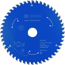 Bosch Professional 1 x Expert for Aluminium Circular Saw Blade (Aluminium, Saw Blade Diameter 140 x 20 x 1.8 mm, 48 Teeth, Cordless Circular Saw Accessories)