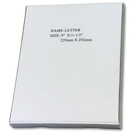 7 Mil 9" x 11 1/2" Letter Size Hot Thermal Laminating Pouches with Glossy Finish (100 Pack) from ABC Office