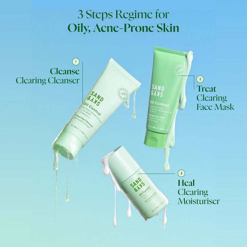 Sand & Sky Oil Control Clearing Moisturiser 60g