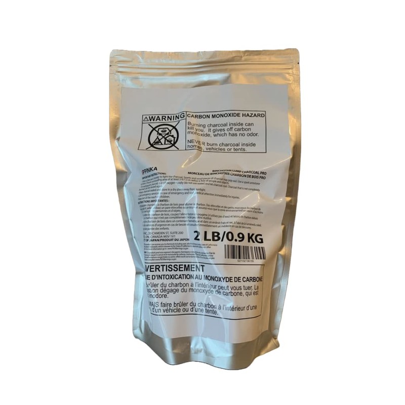 IPPINKA Kishu Pro Grade Japanese Binchotan BBQ Charcoal, 2lb of