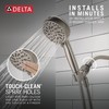 Delta Faucet ProClean Brushed Nickel Shower Head with Handheld, Showerhead