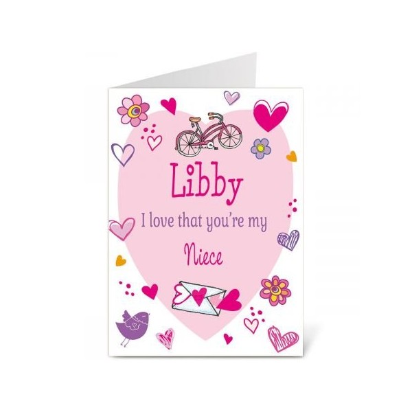 Special Girl Valentine Card- Custom Greeting Card