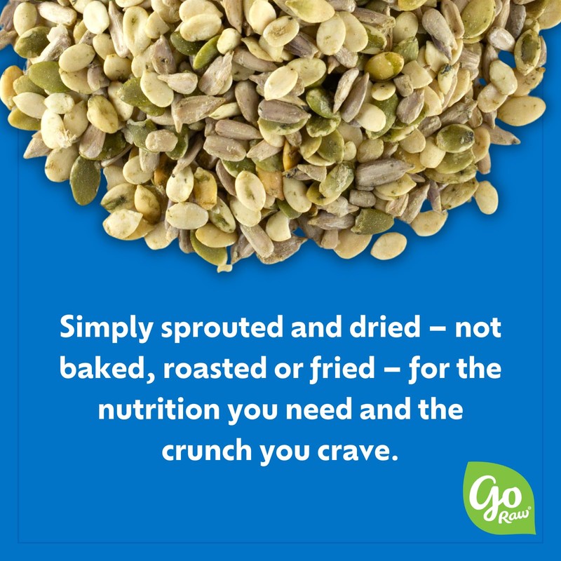 Go Raw Organic Sprouted Mixed Seeds, 13 oz, Unsalted, Keto,