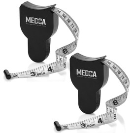 Body Tape Measure - (Pack of 2) Tape Measure for Body and Fat Percentage Check, (Inch and cm) Retractable Tape Measure for Accurate Body Fat Calculation for Calculating Fitness Body Dimensions