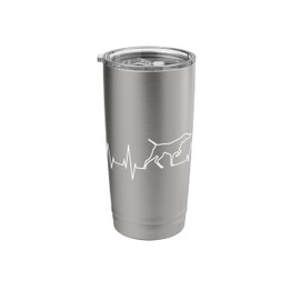 German Shorthaired Pointer Dog Heartbeat GSP Breed Lover Stainless Steel Insulated Tumbler