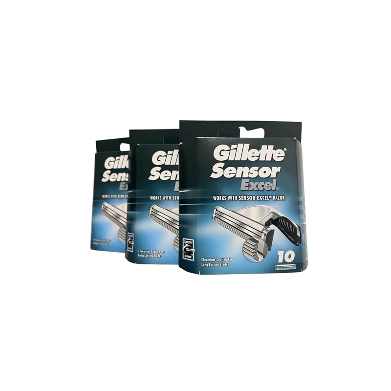 Gillette Sensor Excel - 30 Count (3 x 10 Pack)