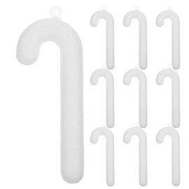 20 Pcs Christmas Ornaments Craft Foam Candy Cane Foam Candy Cane Hanging Tag Christmas Black Ornament Craft Styr-ofoam Shape Christmas Canes Decoration Gnome Shoes Mint White Girl