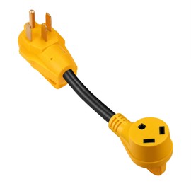 50 Amp to 30 Amp RV Adapter, Heavy Duty, Durable and Safer Plug with an Easier Grip