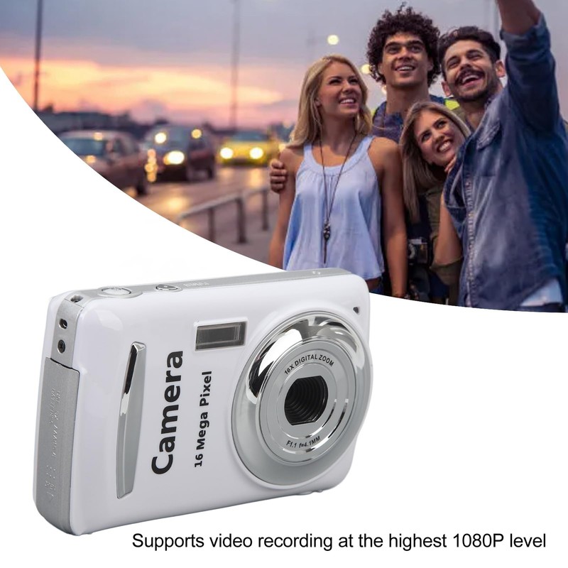 Digital Camera, Portable 2.4" Camera, 16X Digital Zoom, 1080P, 16MP,
