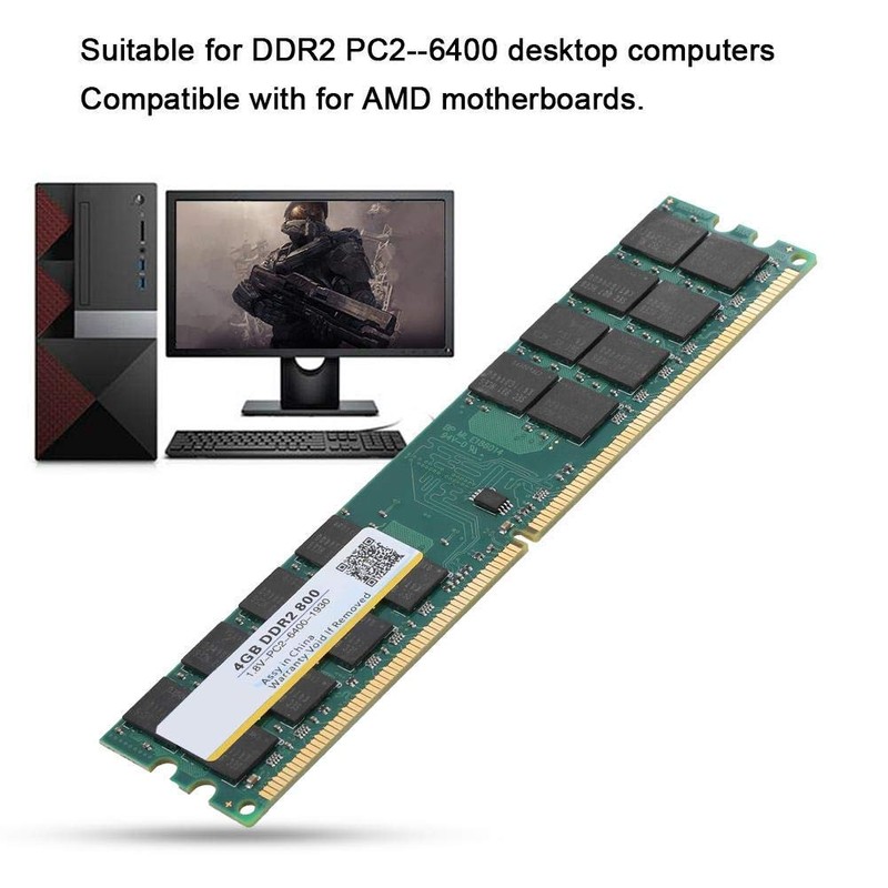 ASHATA 4 GB DDR2 800 MHz, PC2-6400 1.8 V 240