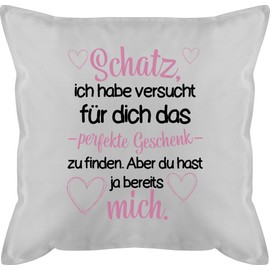 Shirtracer Valentine's Day Cushion, 50 x 50 cm, Decorative Cushion with Filling [German Language Print]