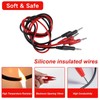 Dealikee 2pcs Crocodile Alligator Clips with 2pcs Banana Plugs, 15A