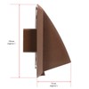 Spares2go External Wall Vent Cowl Kit for Indesit Vented Tumble