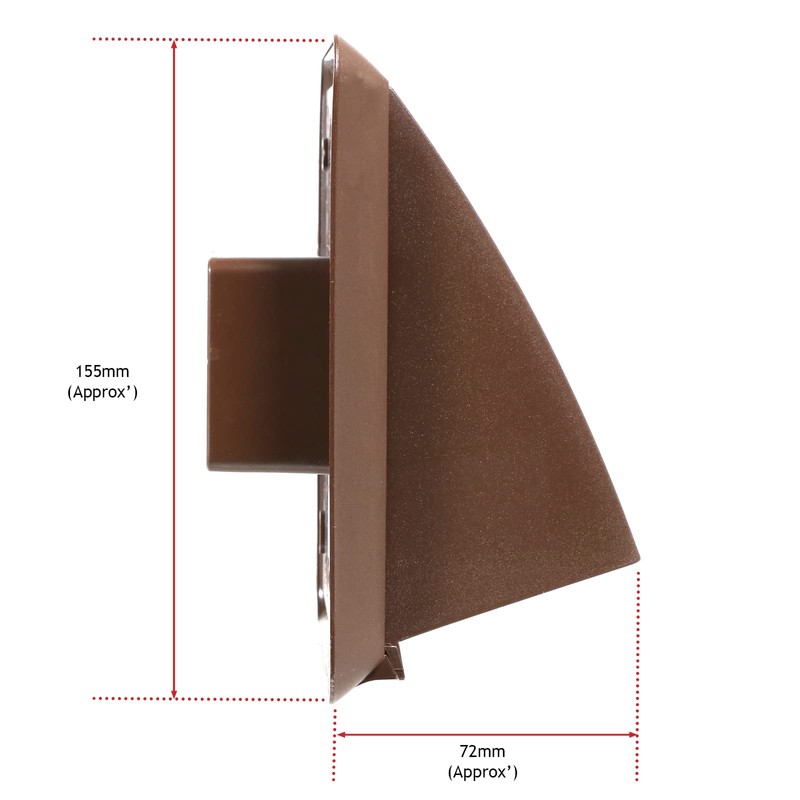 Spares2go External Wall Vent Cowl Kit for Indesit Vented Tumble