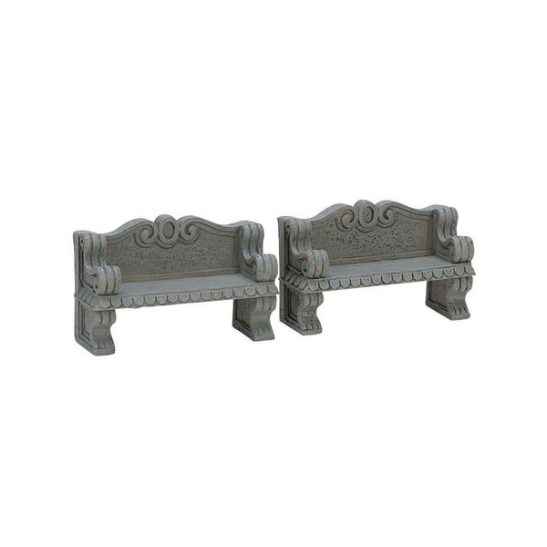 Lemax Stone Bench - Package of 2