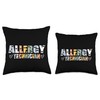 Cute Allergy Technician Lettering Allergy Testing Expert Throw Pillow