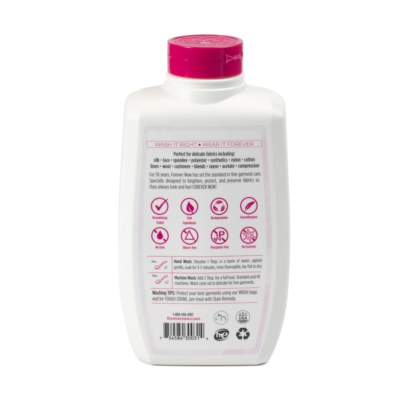 Forever New 32oz Liquid Unscented Fabric Care Wash 2 Pack