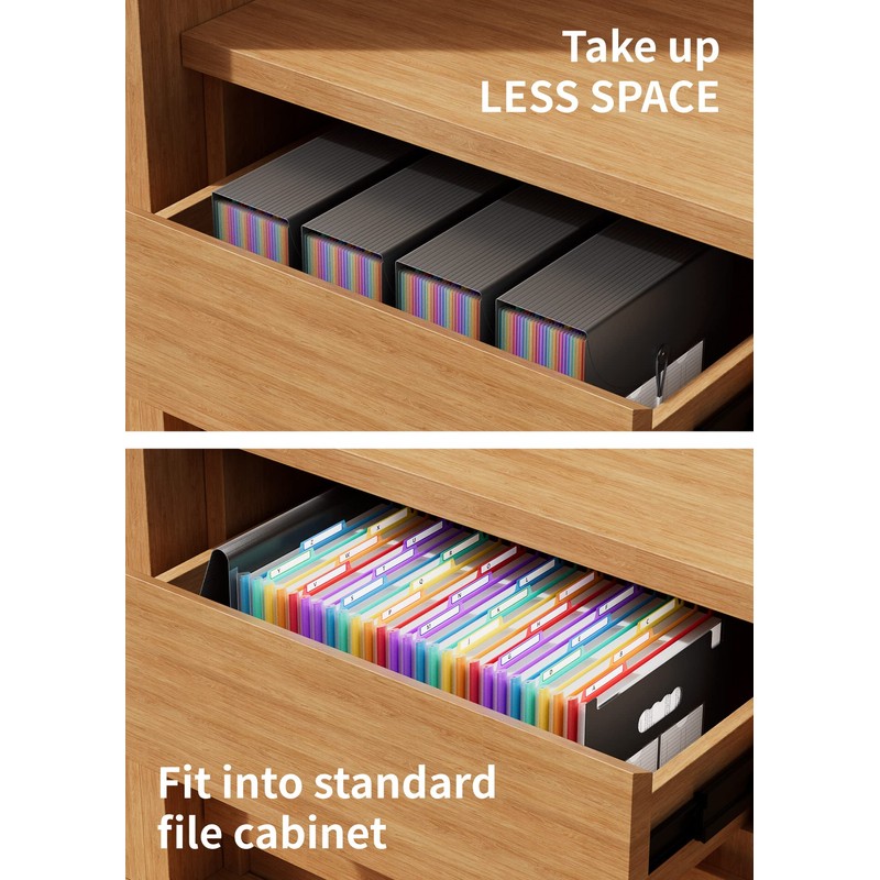 ABC life 26 Pockets Accordian File Organizer Keeper/Expanding Filling Box