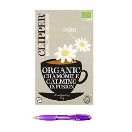 Clipper Organic Chamomile Tea Bag Infusion - 20 Teabags - 30g With a Premier Life Store pen