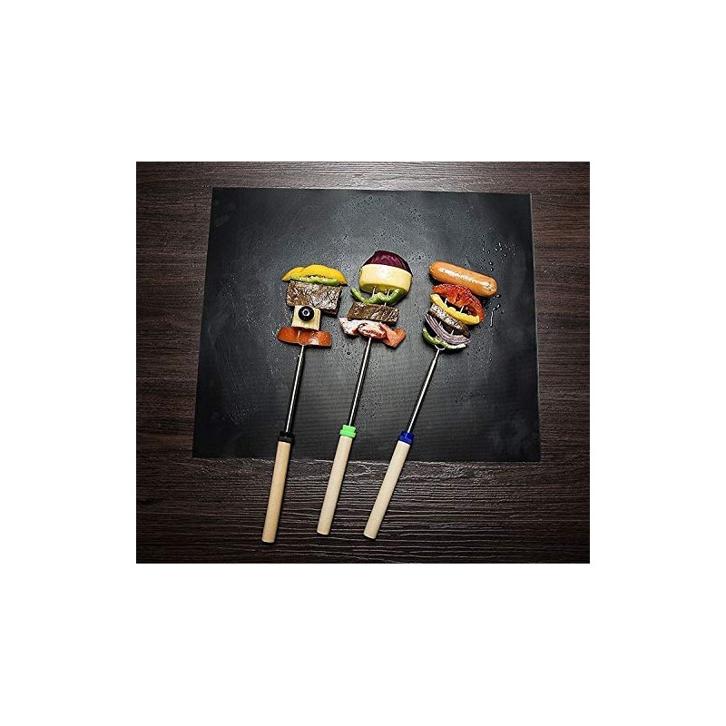 Vinsani 5PC Non-Stick BBQ Grill Mat(40 x 33 cm)–Universal Barbeque