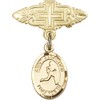 Bonyak Jewelry Saint Medal Collection Gold Filled Baby Badge with