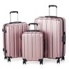 Karl home Expandable Suitcase Set 3 Piece, PC+ABS Hardshell Luggage
