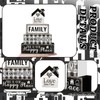 4 Pcs Farmhouse Family Wooden Tiered Tray Decor Set, Rustic