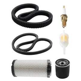 TIKSCIENCE Golf Cart Tune Up Kit with Drive & Starter Belt Fit for EZGO TXT RXV 2008-2011 Gas Carts Fit for Kawasaki Motor, Replace 618630 606138 16548G1 28463G01 72084G01