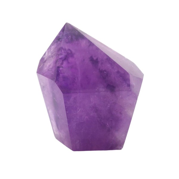 EDEN'S CALL 70-79g Natural Amethyst Crystal Point Wand Irregular 6 Faceted Hexagonal Stone Prism for Reiki Healing Meditation Therapy Home Office Desk Decor