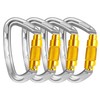 AINIKEY Climbing Carabiner Clips 25kN Auto Locking Carabiner, Professional Heavy