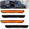GSOWO 4 PCS Smoked LED Side Marker Light for Sierra