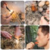 Flint and Steel Fire Starter Kit,2PCS 5-in-1 Multifuctional Fire Steel