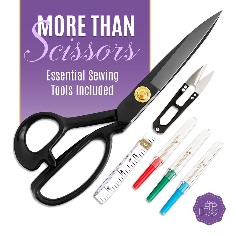 PRO-MASTER SMART & SIMPLE Professional 9 Inch Sewing Scissors for