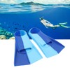 2pcs Swim Fins 2 Colour Blue Silicone Anti Slip Swimming