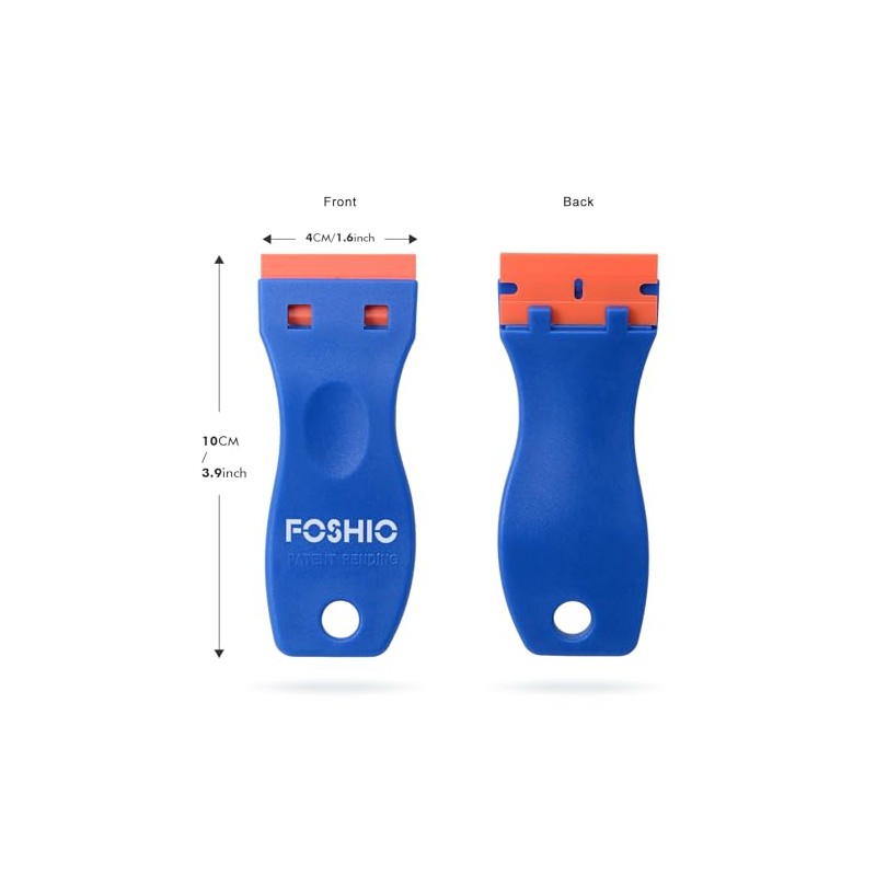 FOSHIO Plastic Razor Blade Scraper Include 2PCS Scraper Tool and