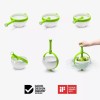 Total Supplier Colador Con Mango Plegable | Blanco Y Verde