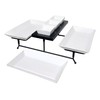 The Most Versatile 3 Tier Serving Tray. Collapsible Metal Stand
