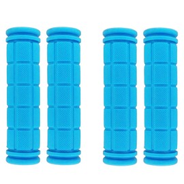 PLATT Bicycle Grips Non-Slip Soft Rubber Bicycle Grips for BMX MT for Bicycle/MTB/BMX (2 Pairs)