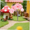 Ipetboom 10pcs Miniature Tree Pink Flower Decoration with Cherry Blossom