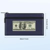 HAUTOCO 2 Pack Money Bag with Zipper 11x6.1 inch Money