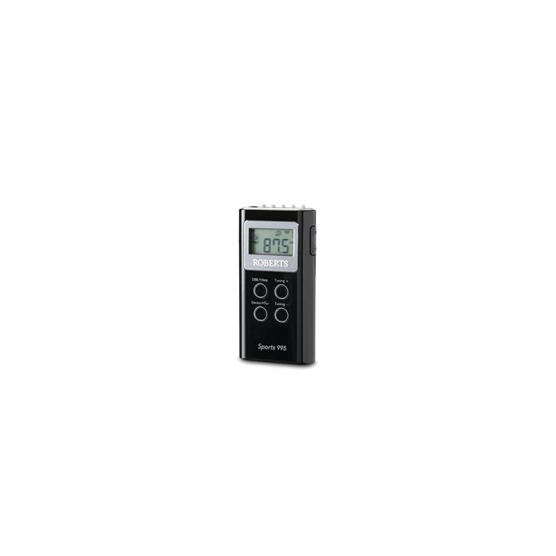 Roberts Sports 995 Personal FM/AM Radio - Black