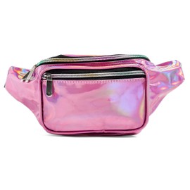 C.T.Soarsky Holographic Fanny Pack para Mujer Cinturón para Rave, Festival, Viajes, Fiesta