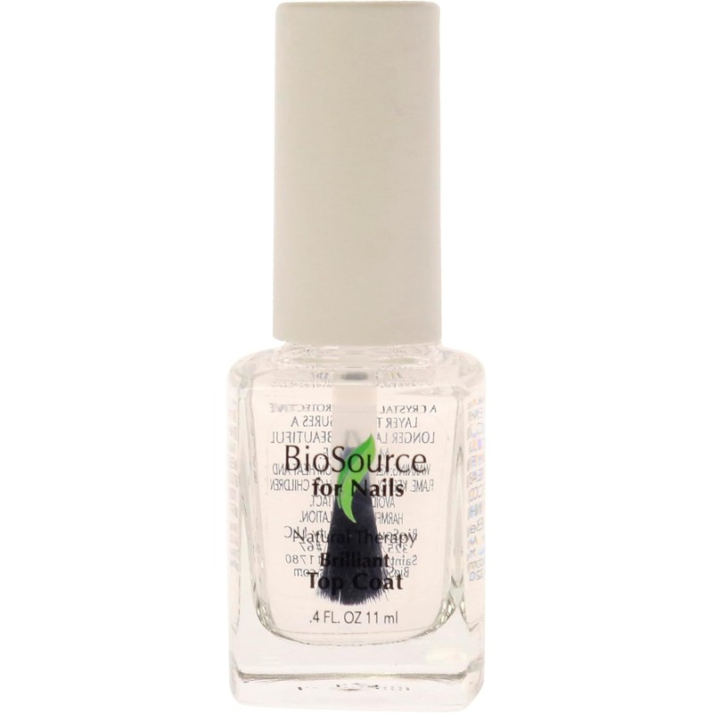 Biosource for nails natural therapy brilliant top coat, 0.4 oz