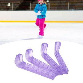 VBESTLIFE 2 Pairs of Skate Guards Portable Ice Skate Blade Covers Adjustable Ice Skate Blade Protector for Hockey Ice Skates, Figure Skates Ice Skates (Purple)