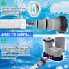 Pool Hose Adapter with Collar Replacement for Intex Threaded Connection