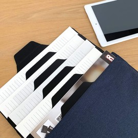 Document Case, Document File Storage Case, A4 Size, Portable, Hard Cover, Storage, Magnetic Closure, Thin, Navy