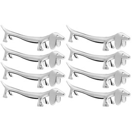 Cabilock 8 Piezas resto de palillos cachorro Organizador de cubiertos de metal Descanso para cubiertos de mesa resto de palillos de cocina porta cubiertos de metal utensilios para servir